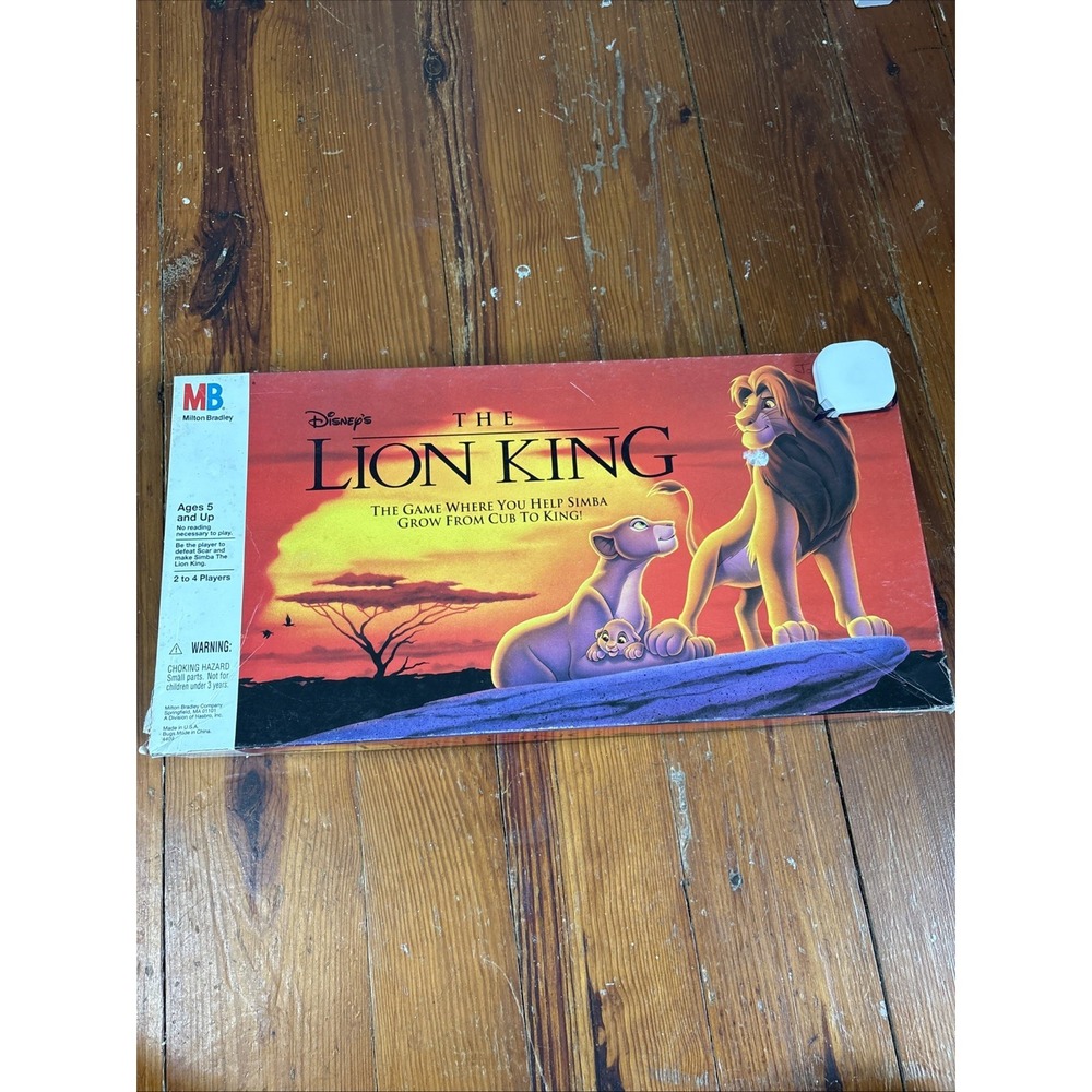 1993 Lion King Adventure Game Milton Bradley 100% Complete Set Good Condition